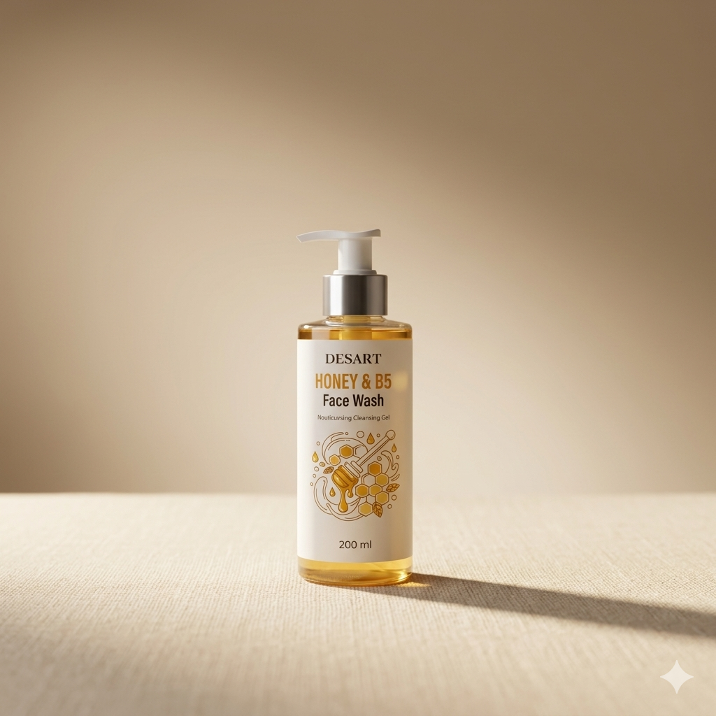 Étape 1 — Honey & B5 Face Wash — DESART cosmétiques naturels Maroc